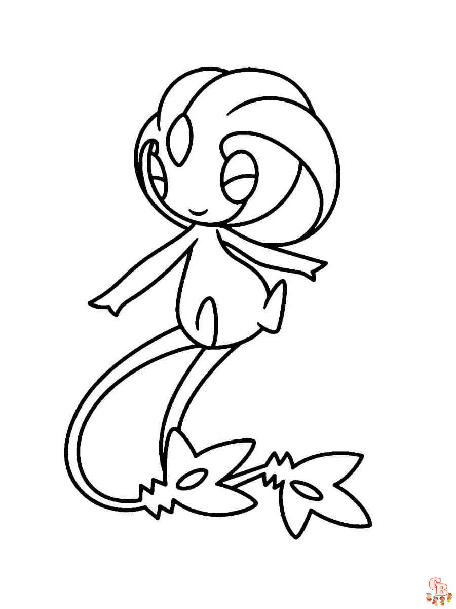 Pokemon Uxie Coloring Pages