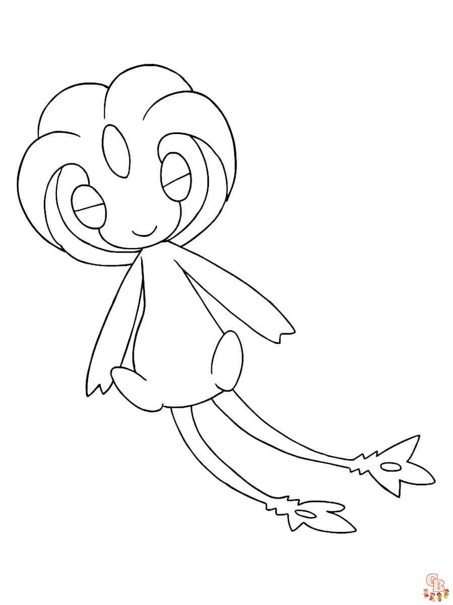 Pokemon Uxie Coloring Pages