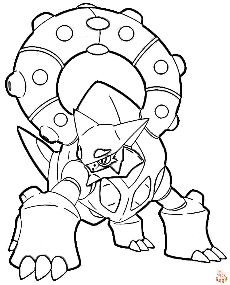Pokemon Volcanion coloring pages free