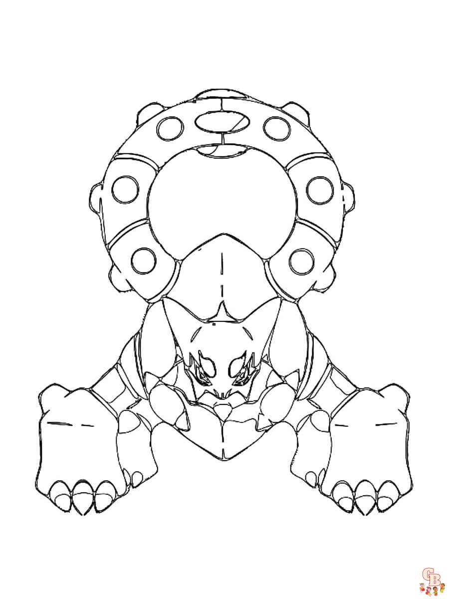 Pokemon Volcanion coloring pages printable free