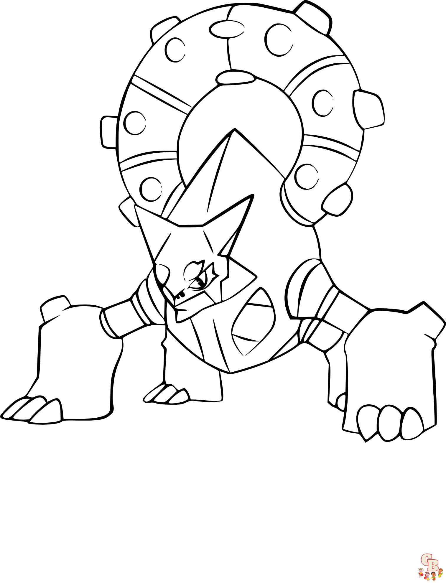 Pokemon Volcanion coloring pages