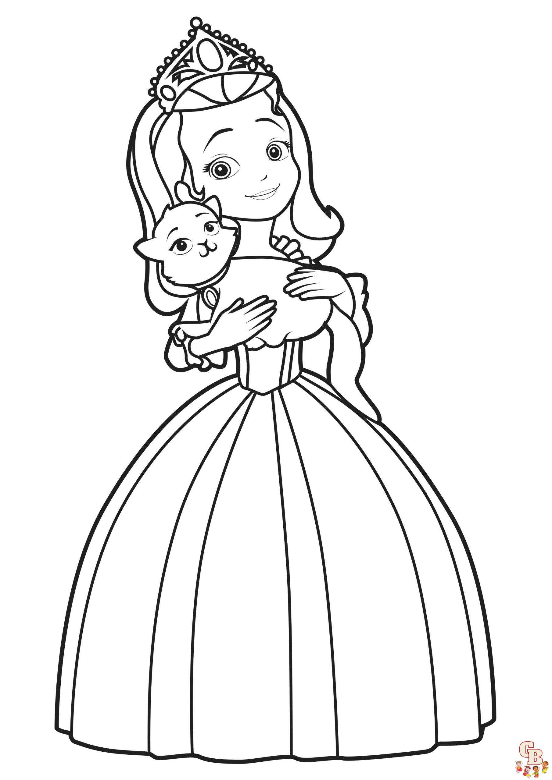 Desenhos de princesas para colorir - folhas para colorir de princesas  imprimíveis grátis