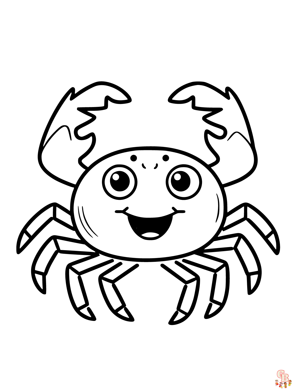 Printable Crab coloring sheets