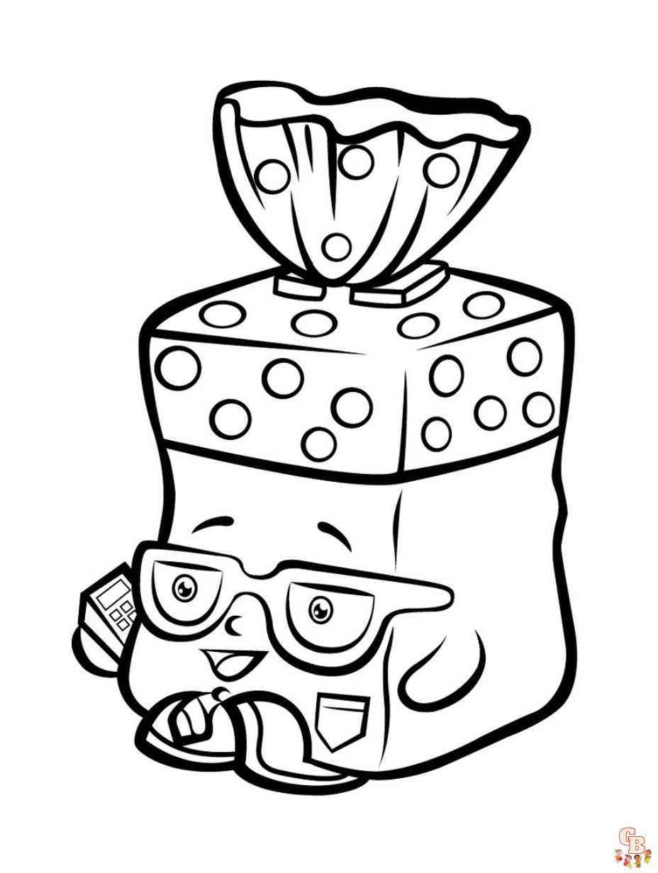 Cute Bread Coloring Pages
