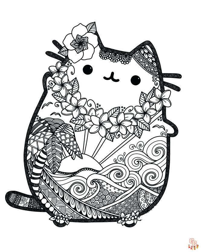 Mandalas Pusheen Para Colorear 5