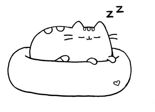 Pusheen Coloring Pages Free Printable - GBcoloring