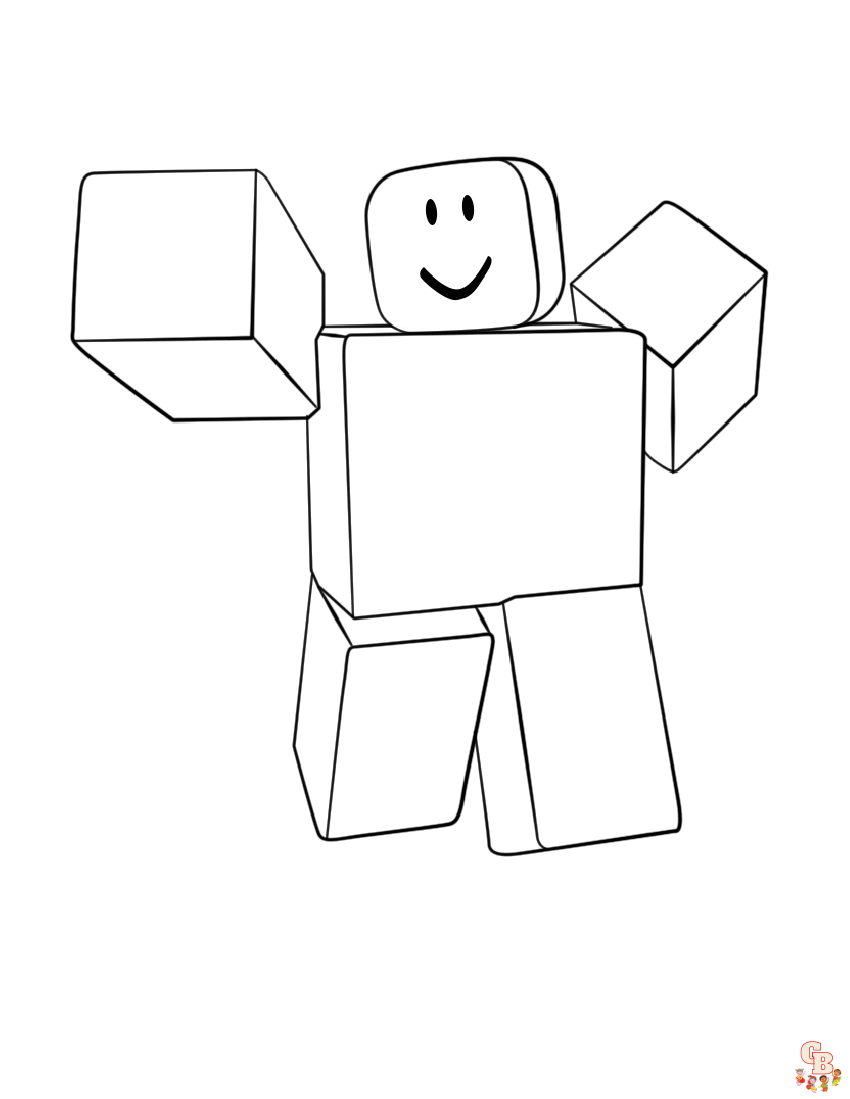 Roblox Noob Fight Render coloring page, Free Printable Coloring Pages in  2023