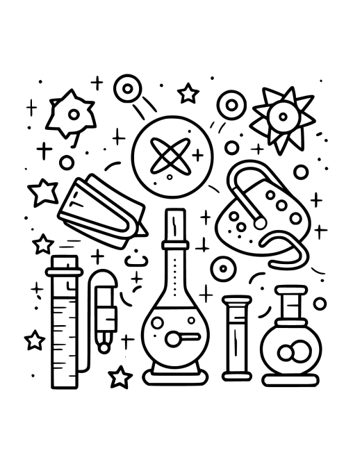 Free Science Coloring Pages for Kids | GBcoloring