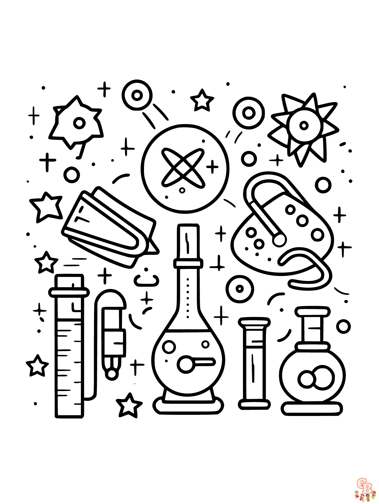 Science coloring pages printable