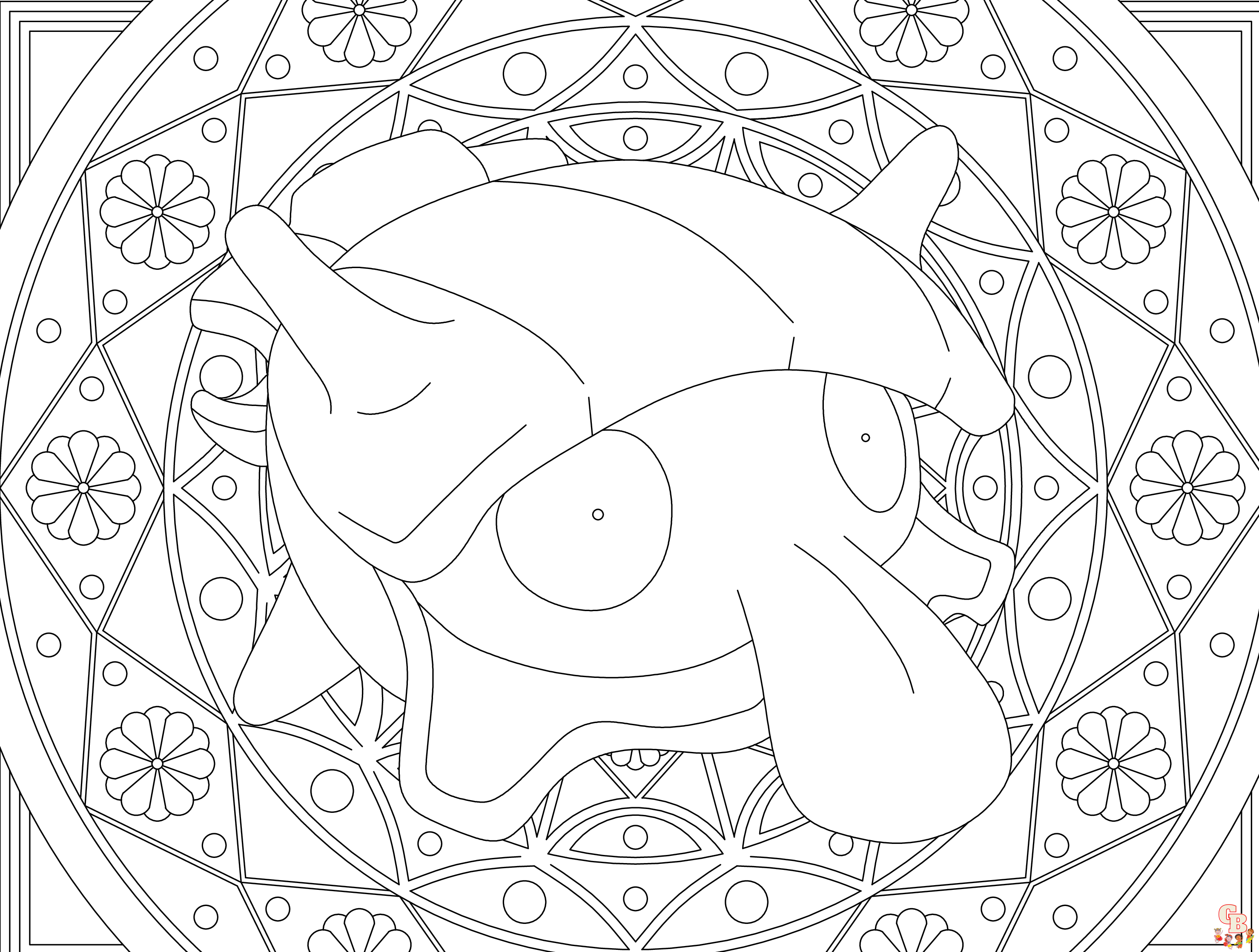 shellder coloring page pdf pokemon