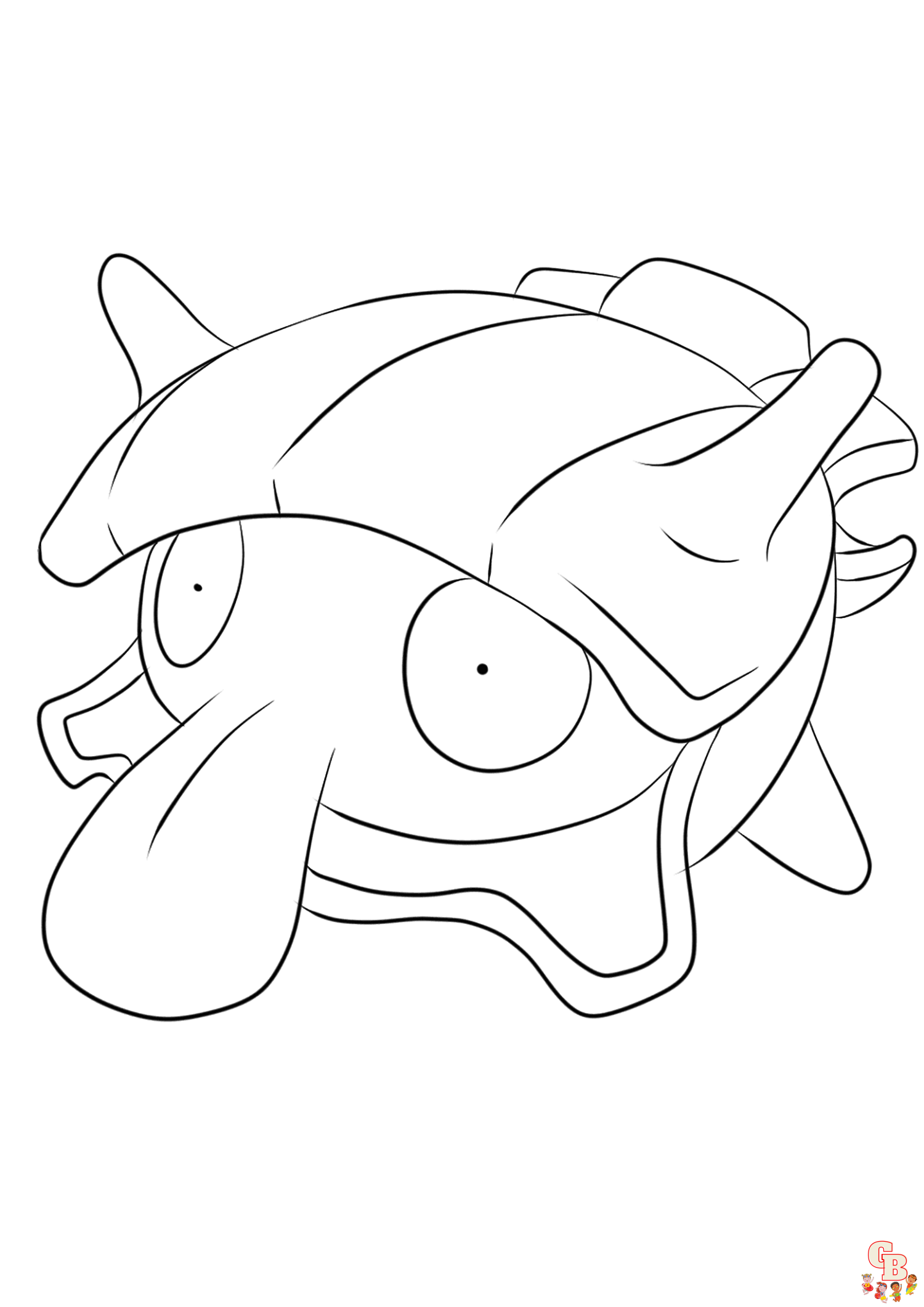 free printable shellder coloring pages pokemon