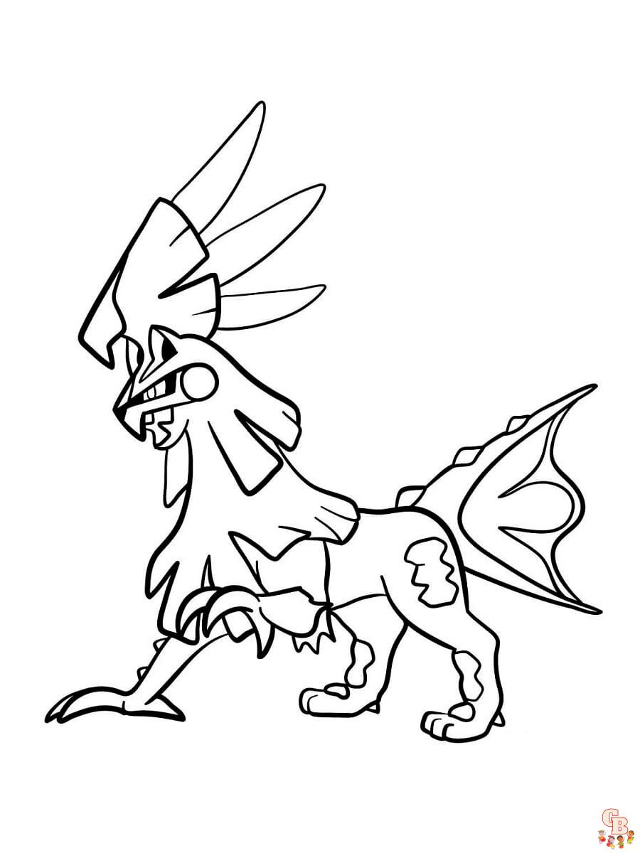 Printable Silvally Pokemon Coloring Page  Free Printable Coloring Pages  for Kids