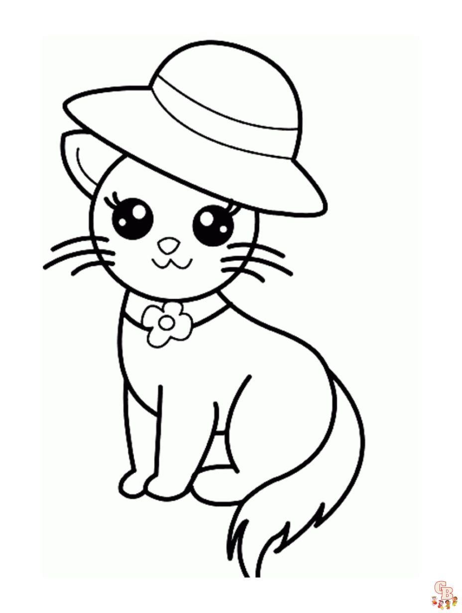 Squinkies Cute Cat Coloring Pages