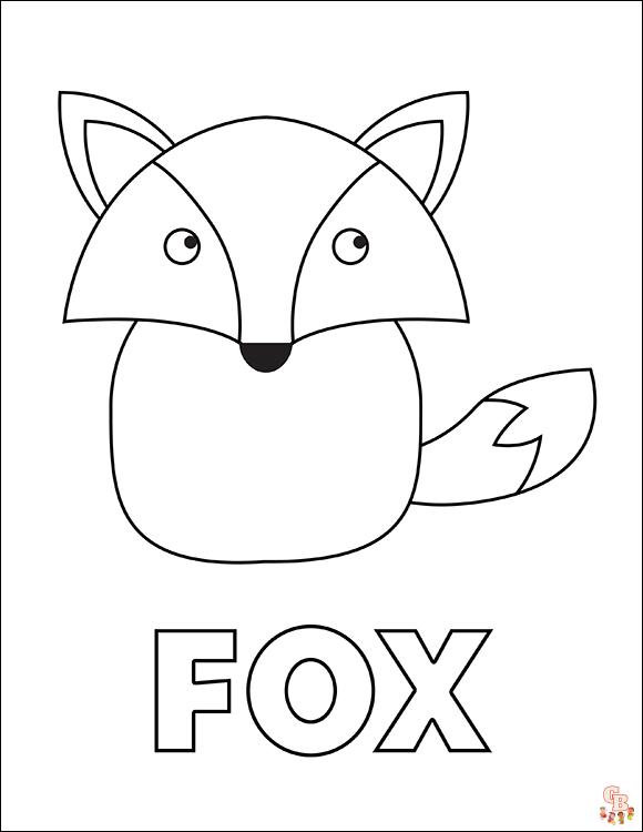 Woodland Animal Coloring Pages 6