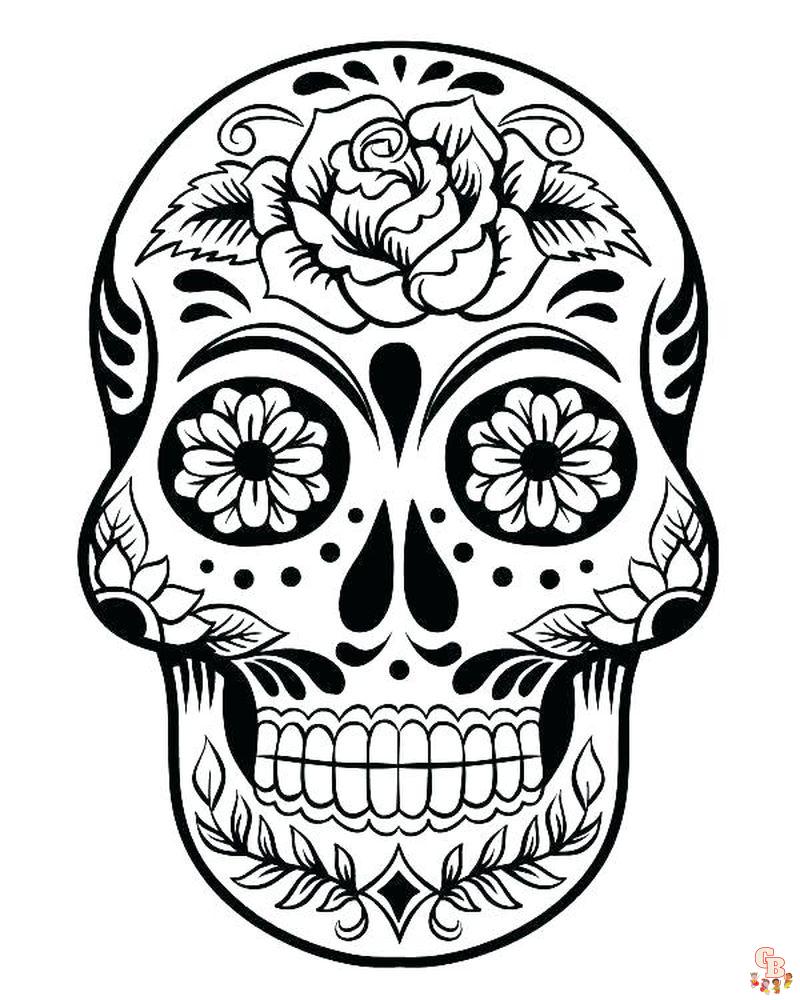 cinco de mayo skull coloring pages 31 1