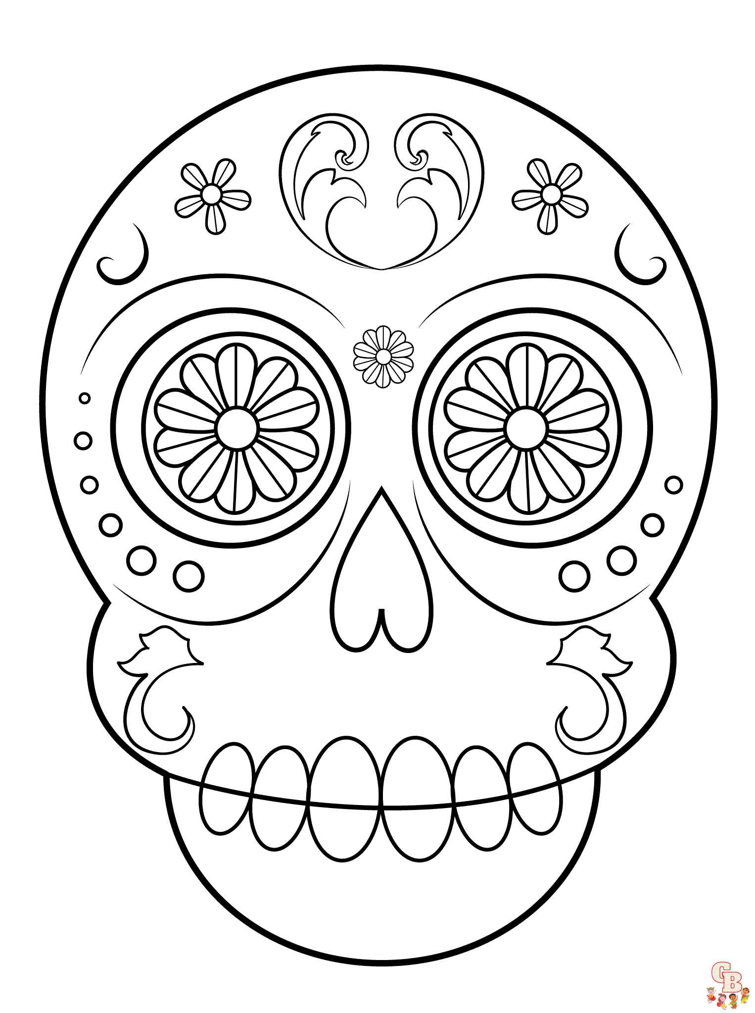 cinco de mayo skull coloring pages 40 1