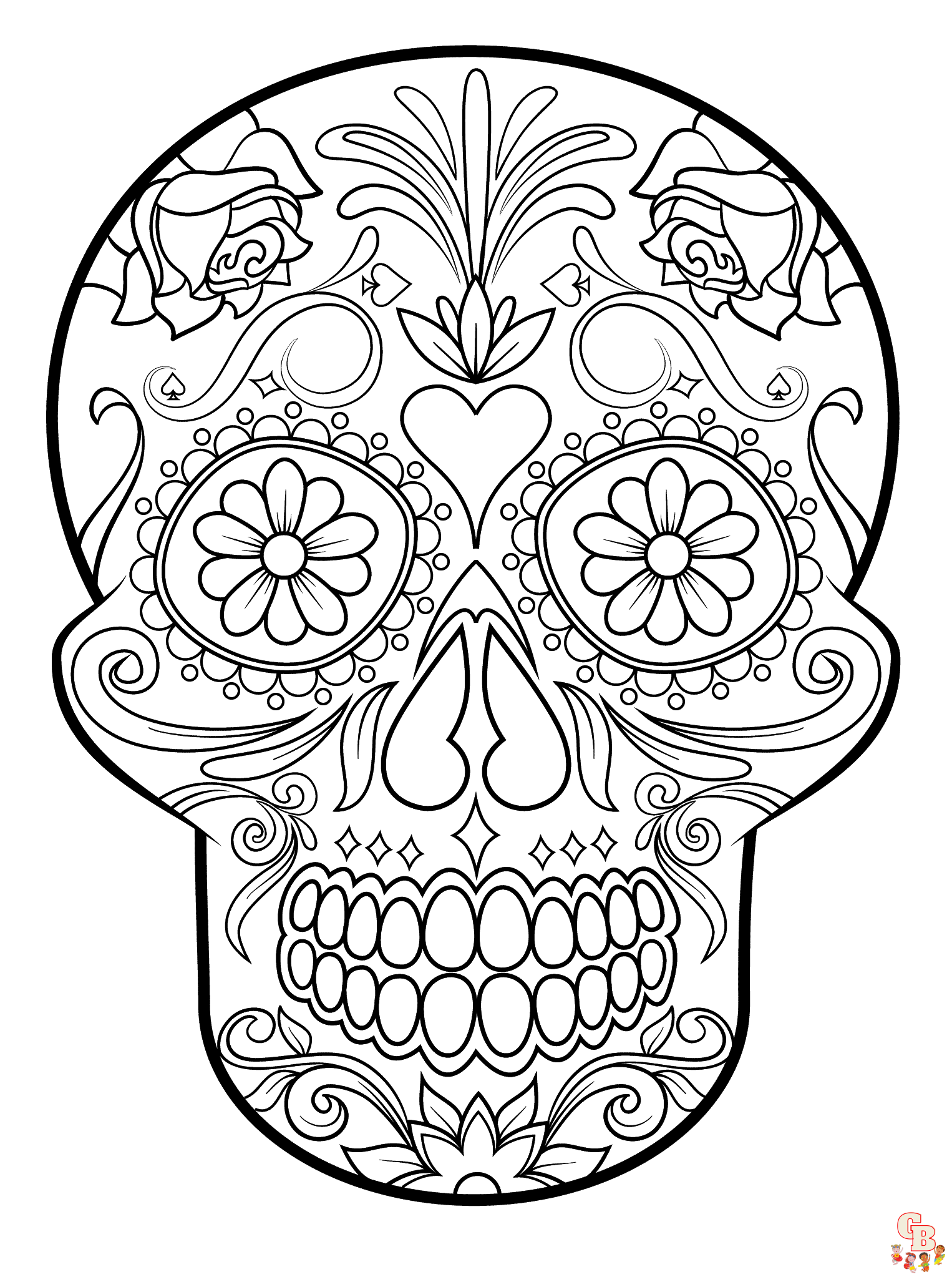 cinco de mayo skull coloring pages 42 1