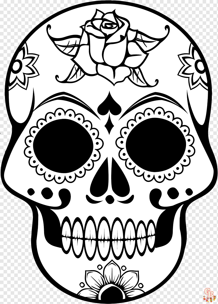 cinco de mayo skull coloring pages 43 1