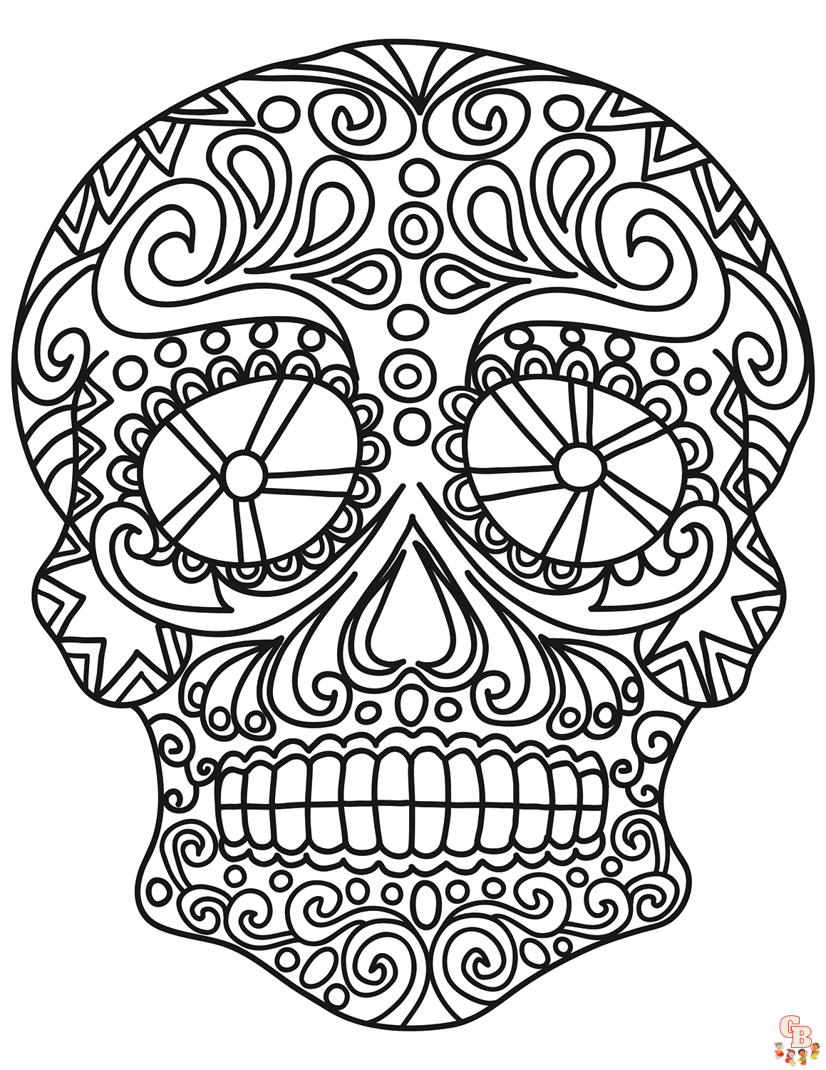 cinco de mayo skull coloring pages 44 1
