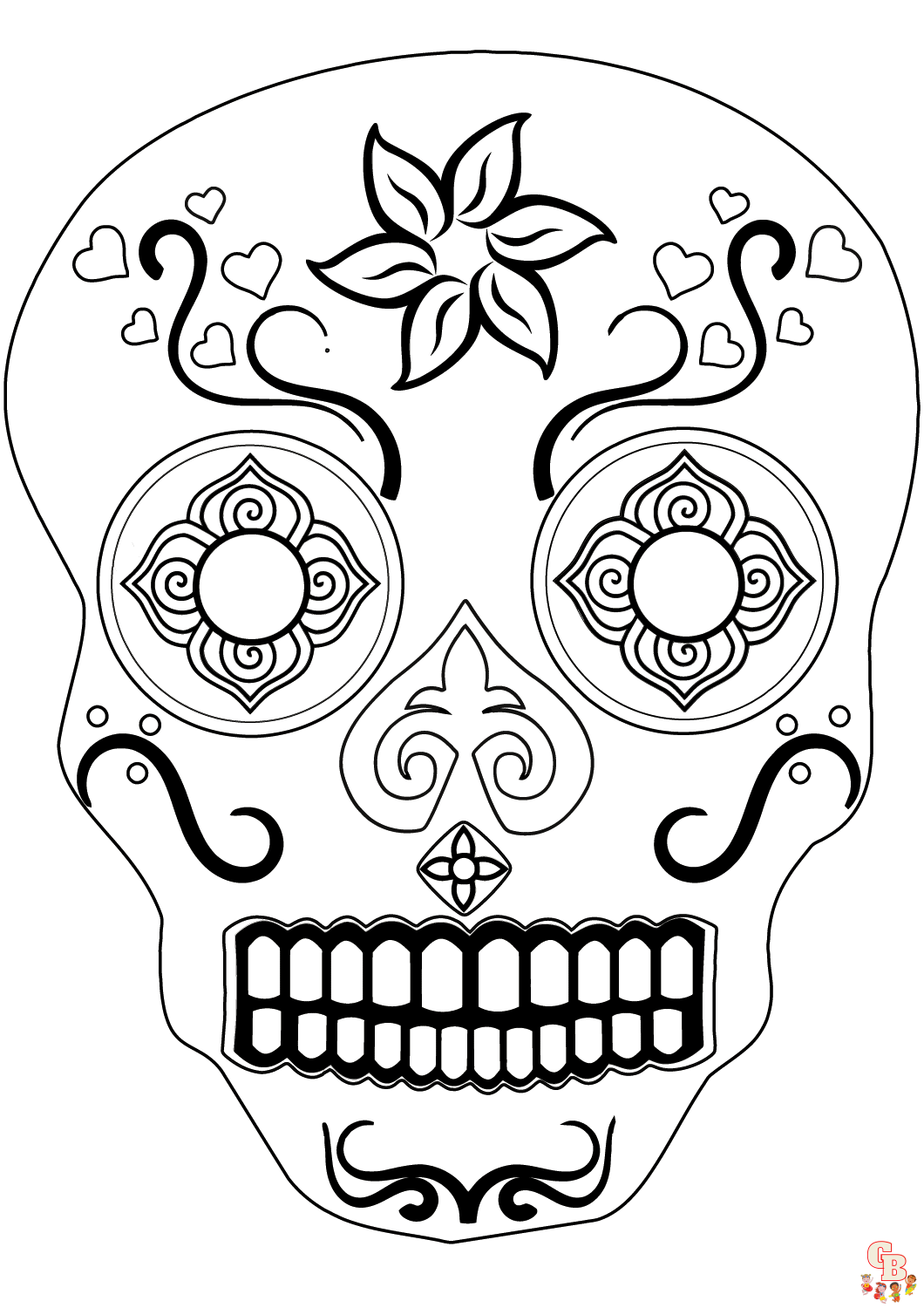 cinco de mayo skull coloring pages 46 1