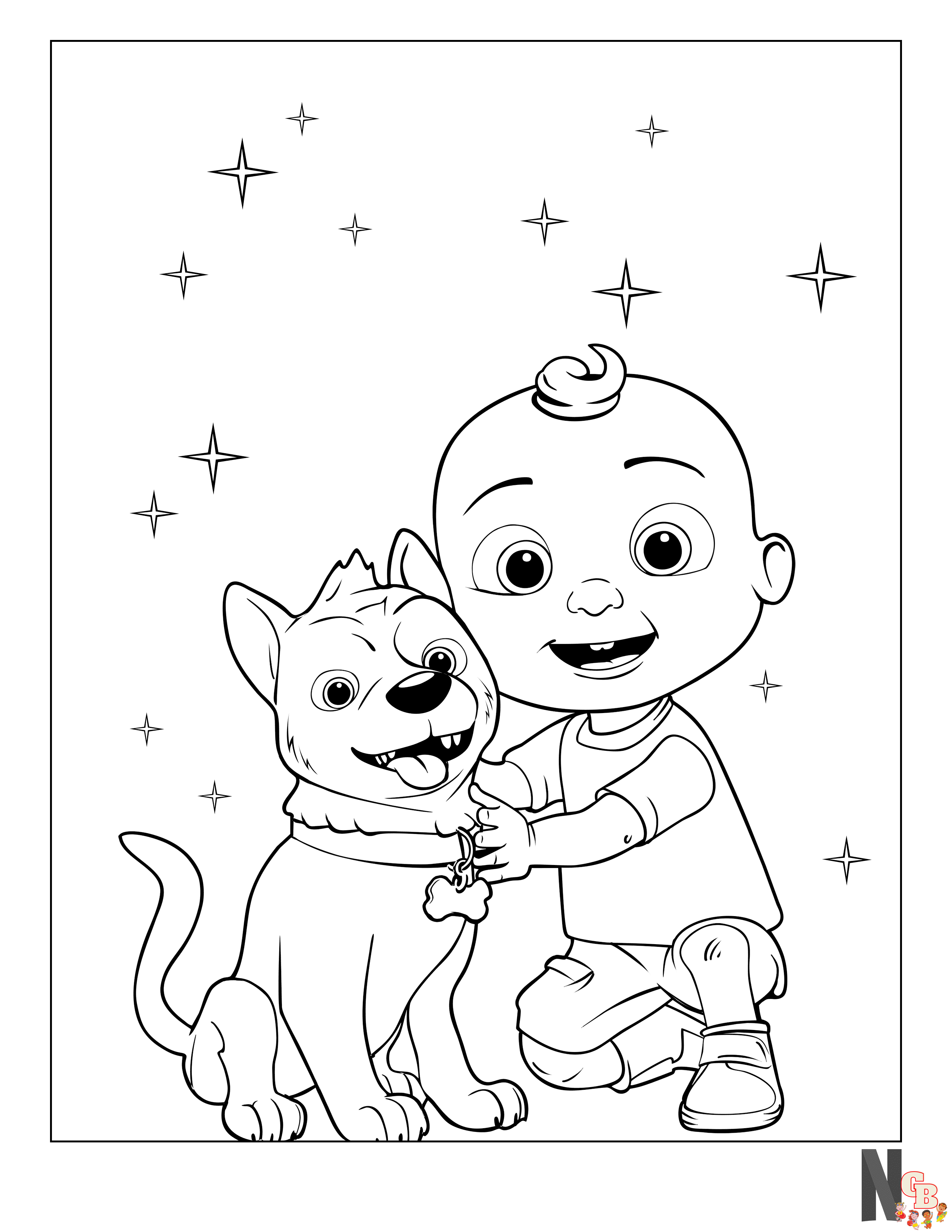 Cocomelon Coloring Pages Δωρεάν εκτυπώσιμες εύκολες για παιδιά