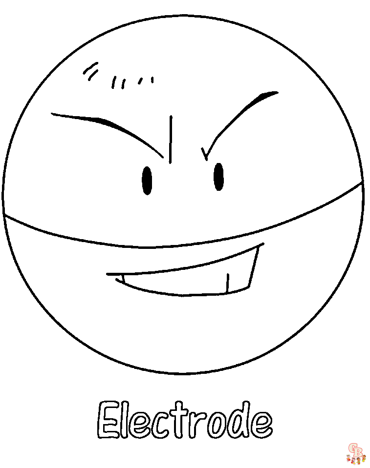 Desenhos para colorir de desenho do pokémon electrode para colorir