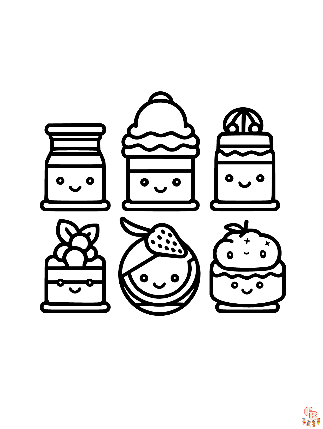 ice cream Food coloring pages 2