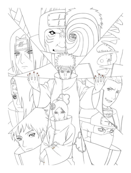 Free Naruto Coloring Pages for Kids and Adults - GBcoloring