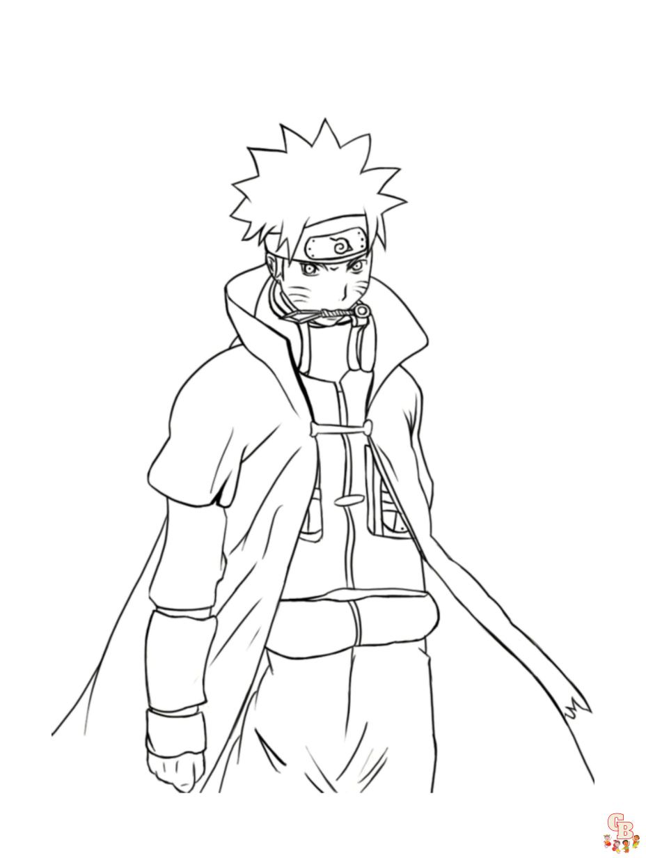 Desenho Naruto para Colorir- 120 Aventuras Ninja