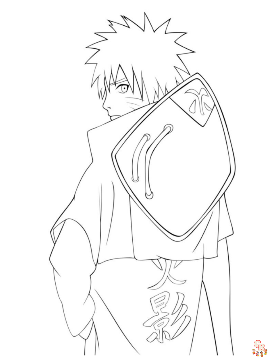 Desenho de Naruto Hokage para colorir  Desenhos para colorir e imprimir  gratis