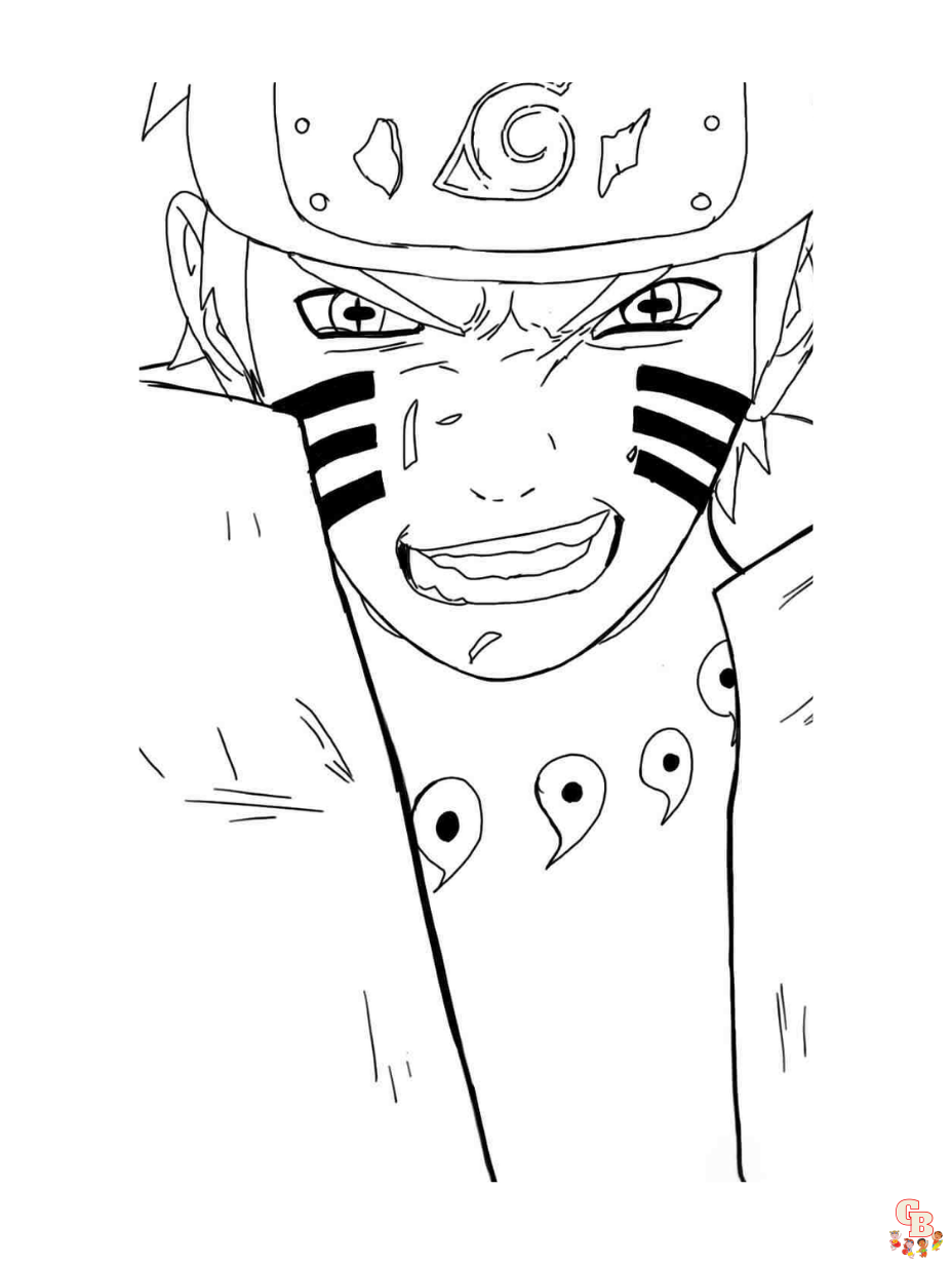 Boruto Smiles Coloring Pages - Free Printable Coloring Pages
