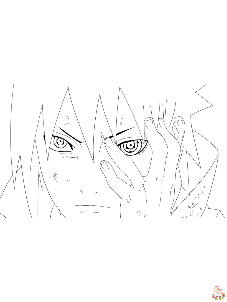 Sasuke, Naruto, Sakura Coloring Page - Free Printable Coloring Pages