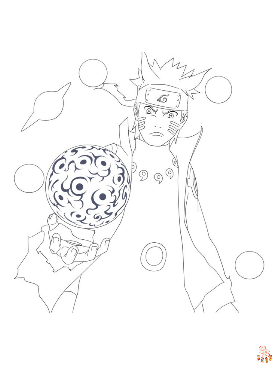 naruto six paths sage mode coloring pages 1