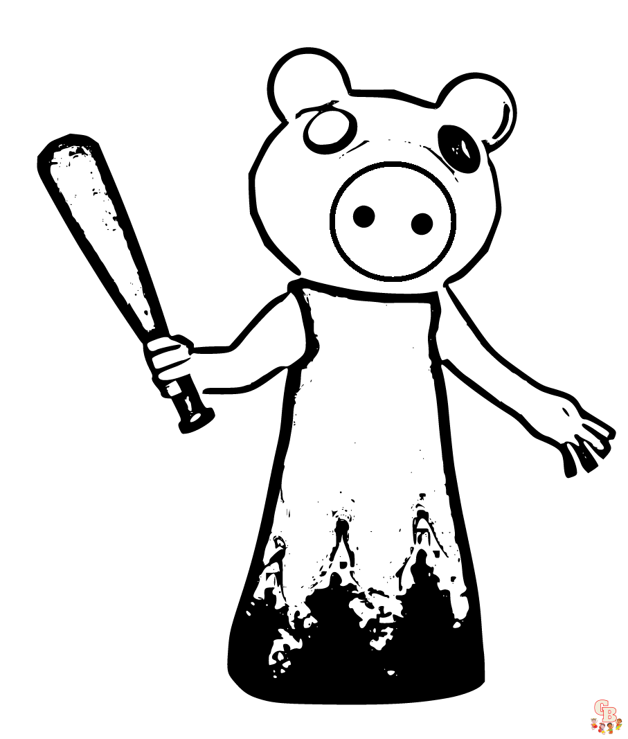 Desenhos de Owell Roblox Piggy para colorir – Se divertindo com