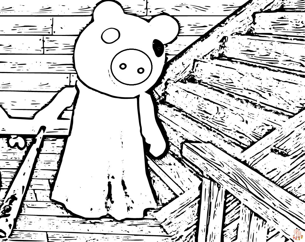 Discover the Best Roblox Piggy Coloring Pages at GBcoloring
