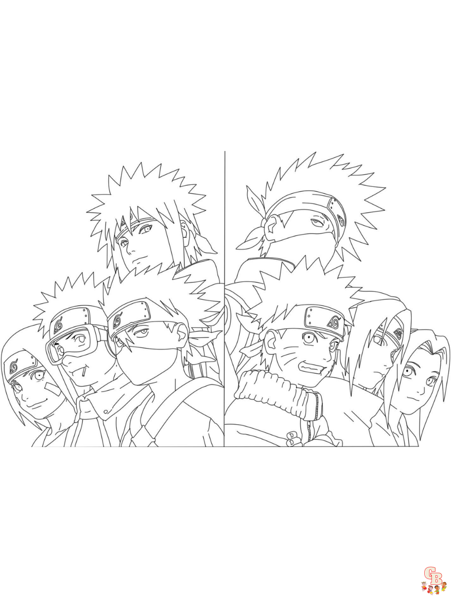printable naruto team 7 coloring pages1 1