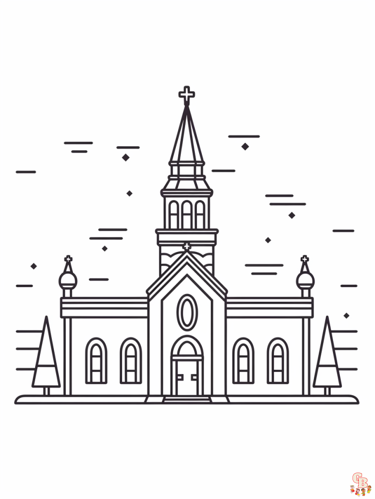 Church Coloring Pages Coloring Pages Printable, Free, and Easy