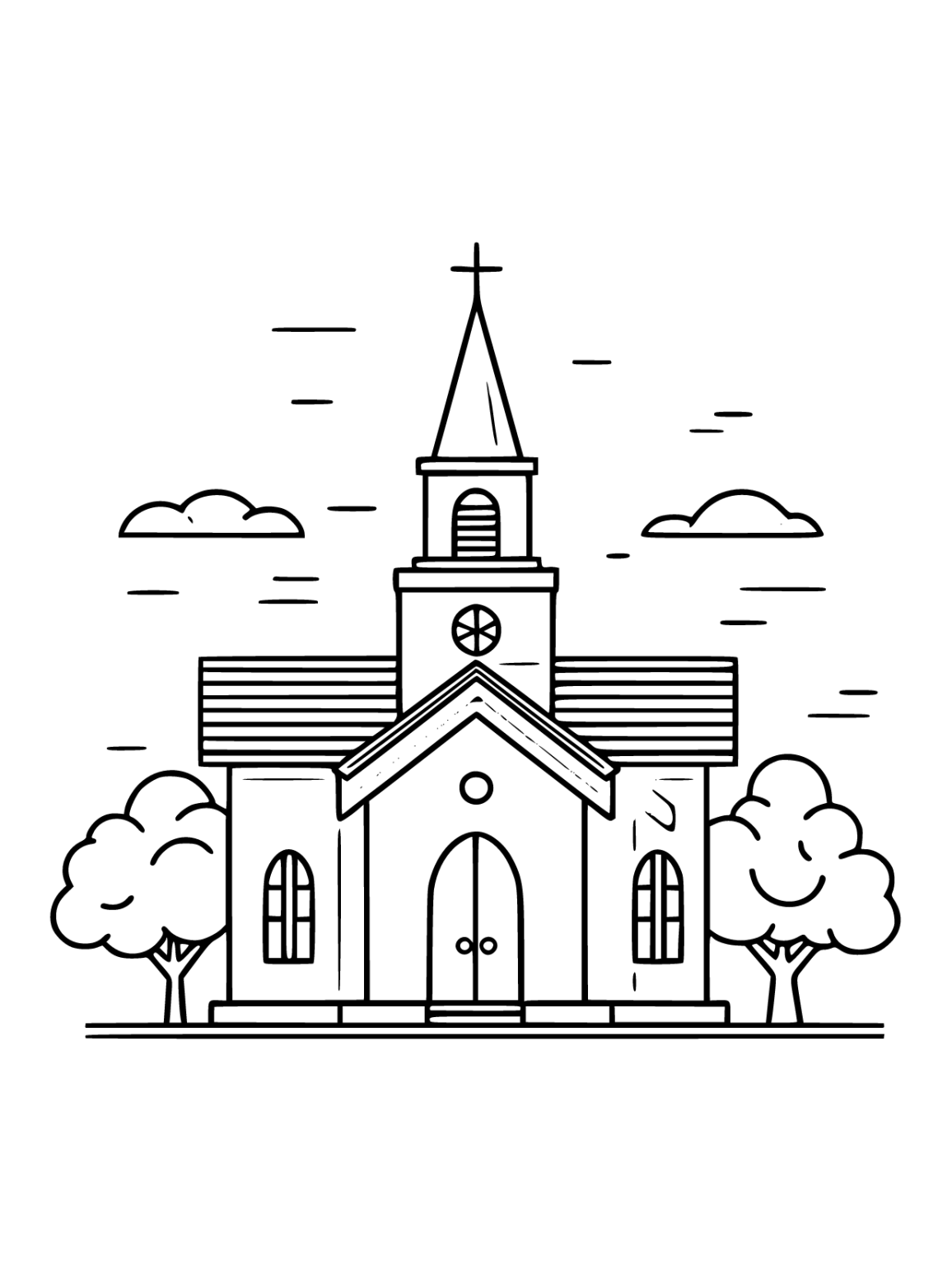 Church Coloring Pages Coloring Pages Printable Free And Easy