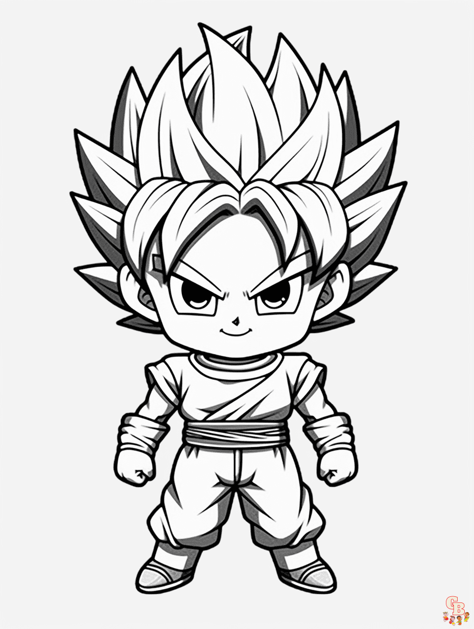 dragon ball z all characters coloring pages