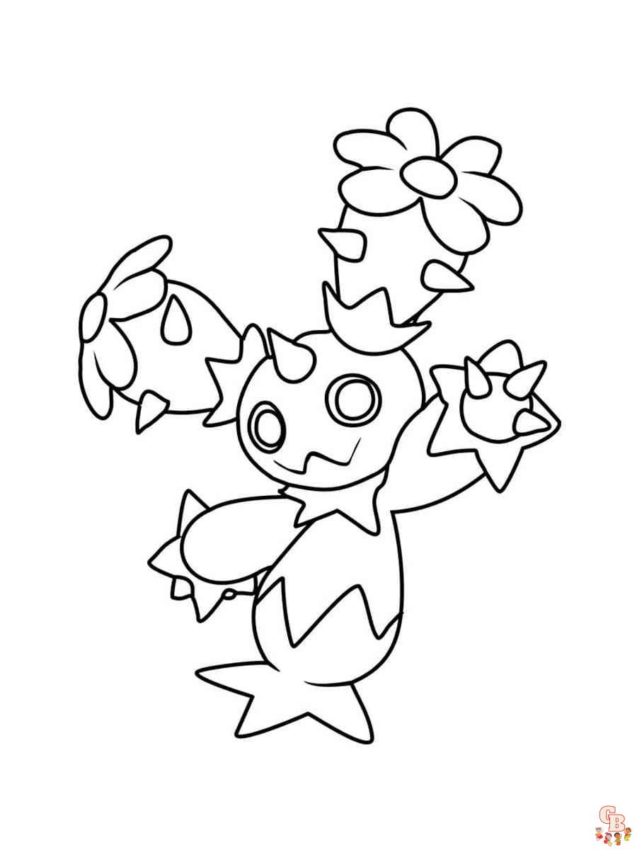 Free Garten of Maractus coloring pages for kids