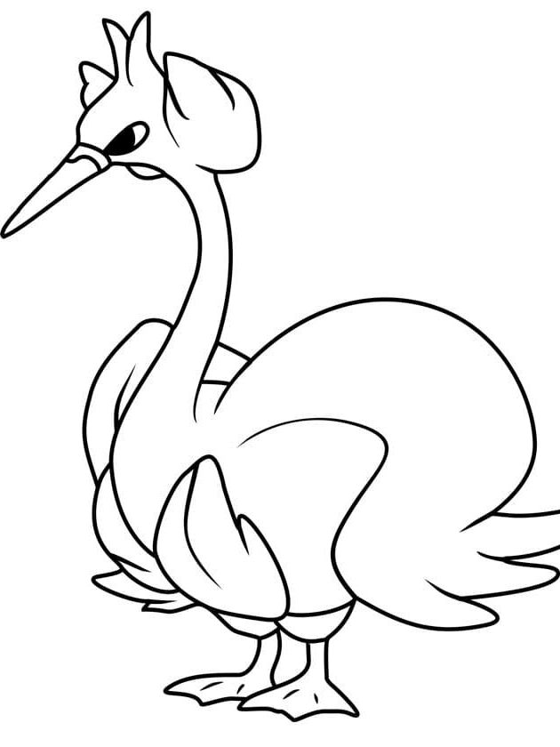 Free Garten of Swanna coloring pages for kids