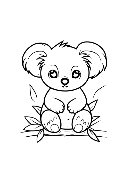 Free Printable Koala Coloring Pages - GBcoloring