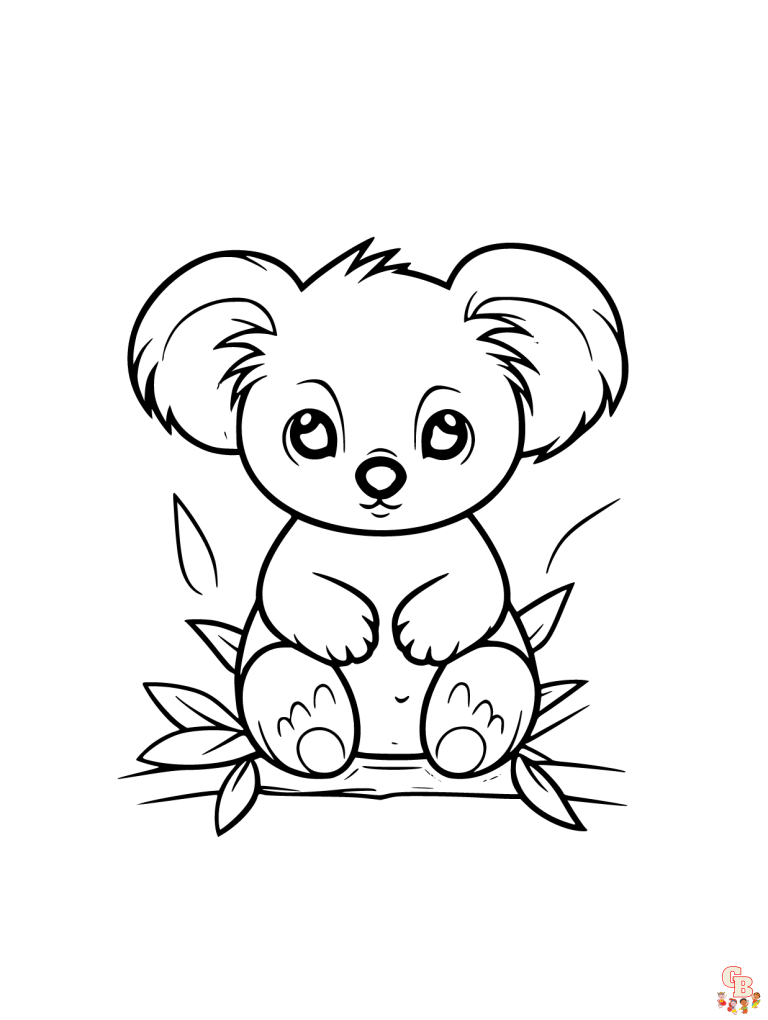 Free Printable Koala Coloring Pages - Gbcoloring