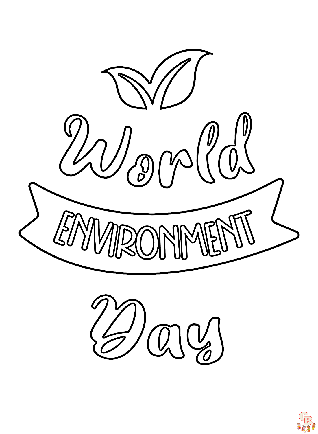 Dibujos para colorear del Día Mundial del Medio Ambiente gratuitos para niños.