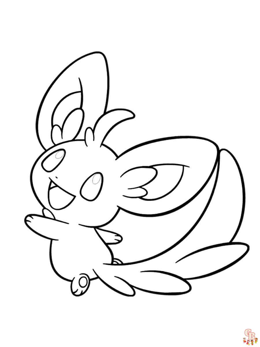 Garten of Minccino coloring pages free