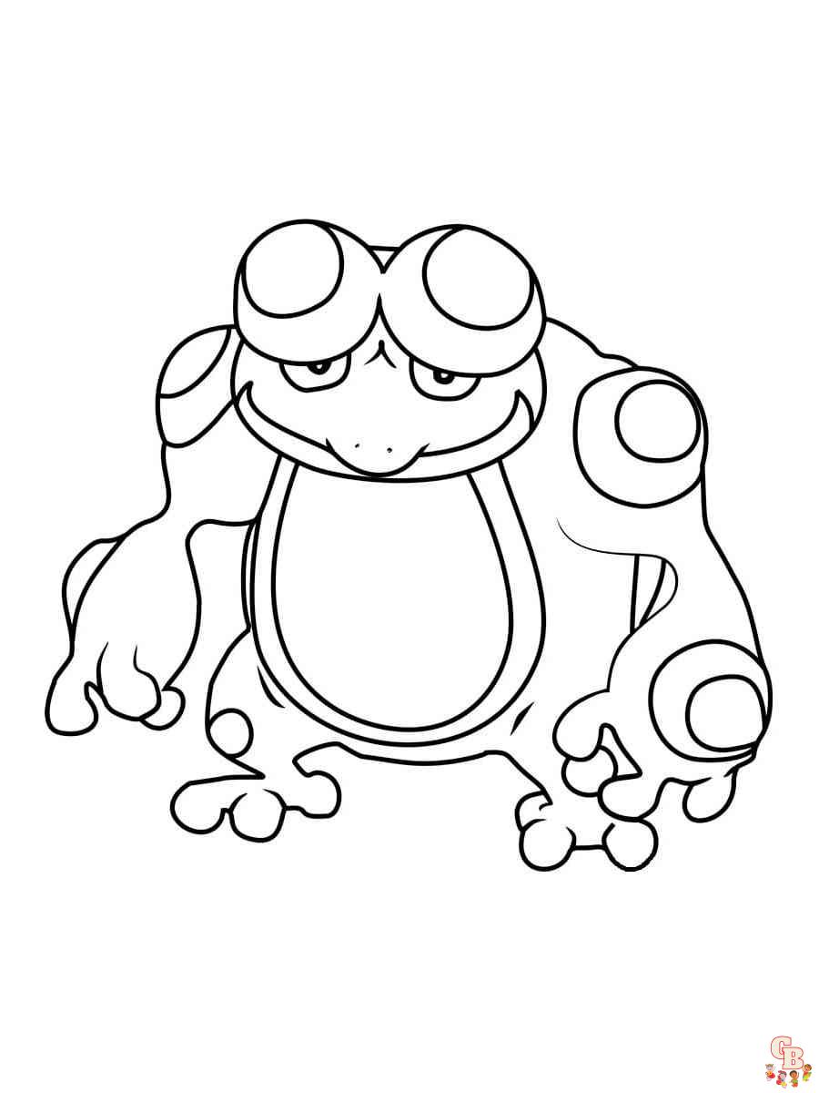 Garten of Seismitoad coloring pages printable free