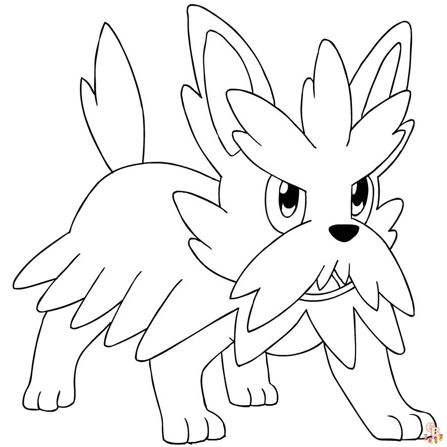 herdier coloring page pdf pokemon