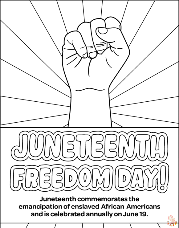 Juneteenth coloring pages