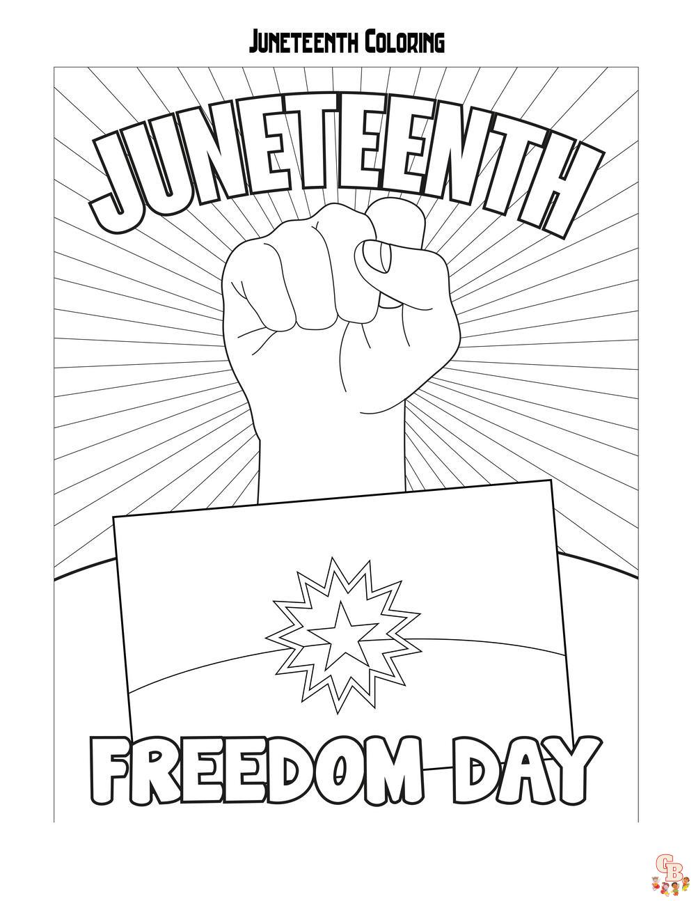 Juneteenth coloring pages