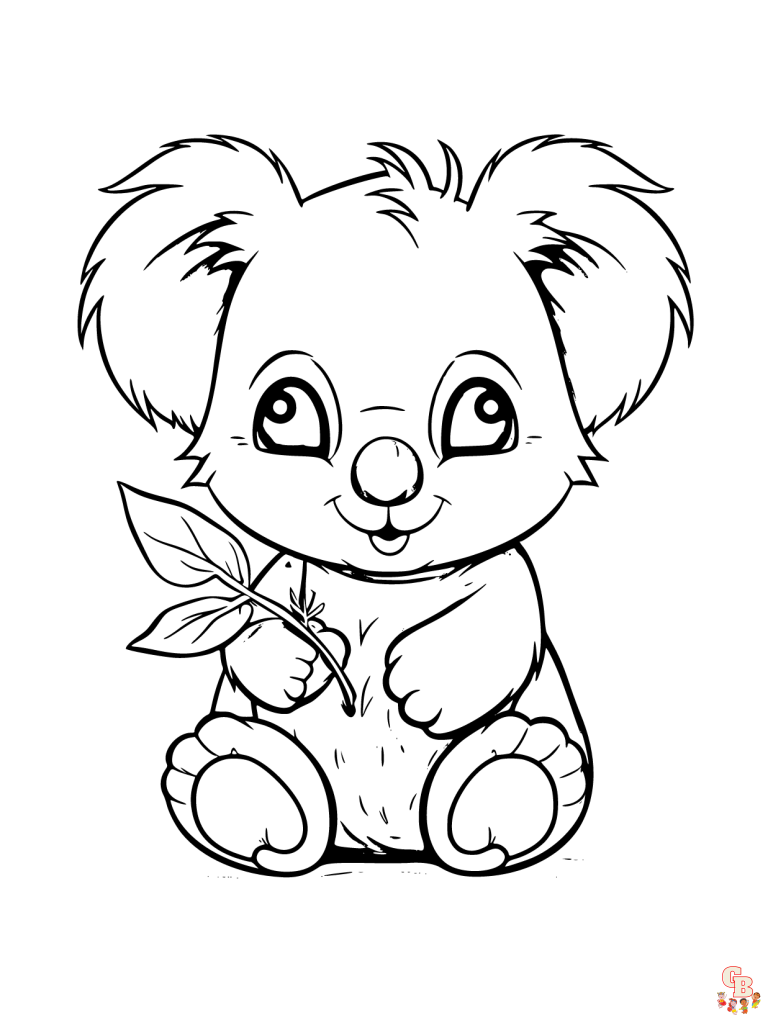 Free Printable Koala Coloring Pages - GBcoloring